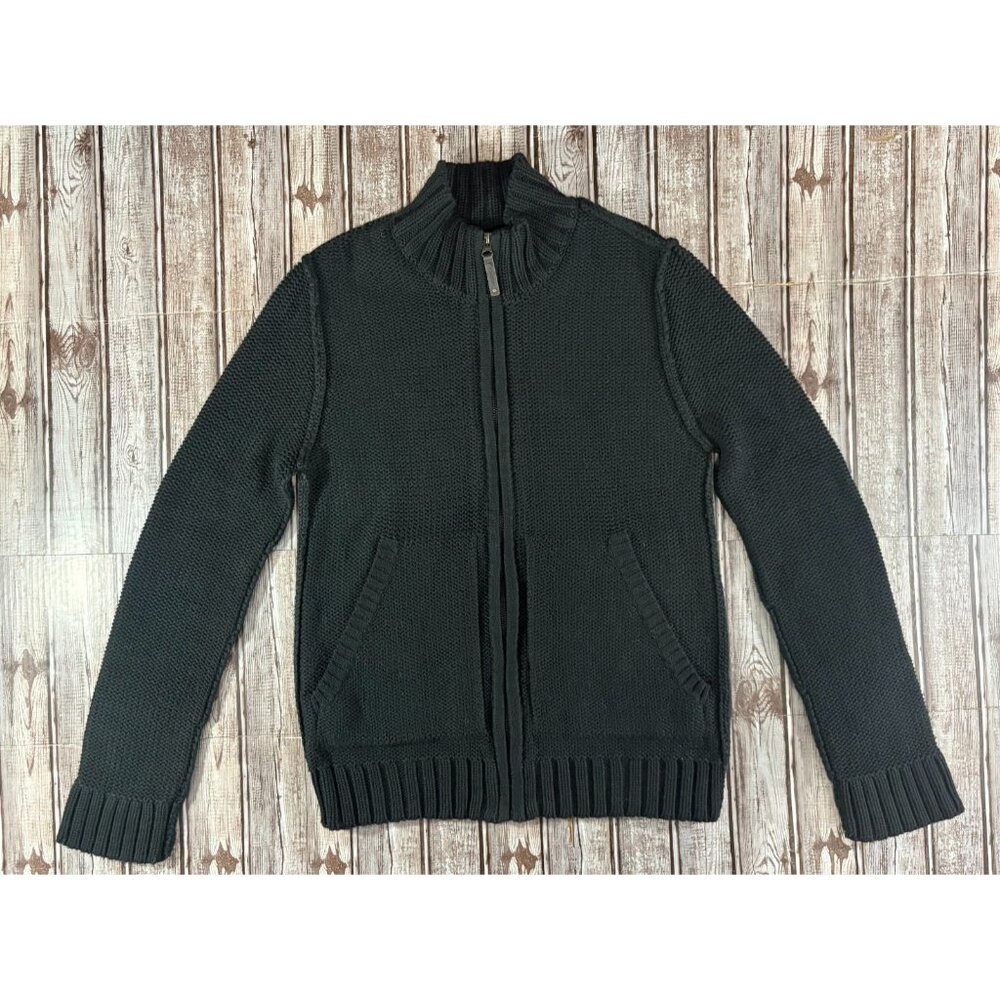 C.C. FILSON full zip cotton heavy Sweater cardigan size S color Black